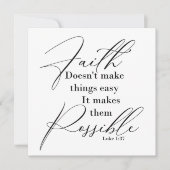 Glaube macht Dinge möglich Karte (Vorderseite)