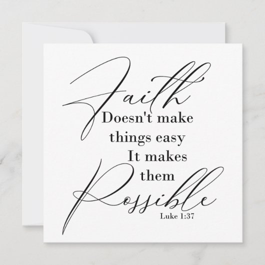 Glaube macht Dinge möglich Karte (Vorderseite)