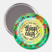 Glaube macht Dinge möglich Magnet (Vorderseite/Rückseite)