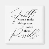 Glaube macht Dinge möglich Magnet (Vorne)