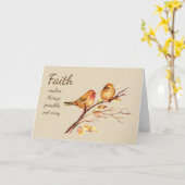 Glaube macht Dinge möglich nicht einfach Inspirati Karte (Gelbe Blume)