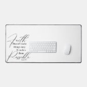 Glaube macht Dinge möglich Schreibtischunterlage (Tastatur & Maus)