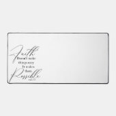 Glaube macht Dinge möglich Schreibtischunterlage (Vorderseite)