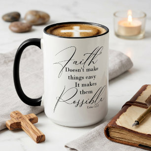 Glaube macht Dinge möglich Tasse