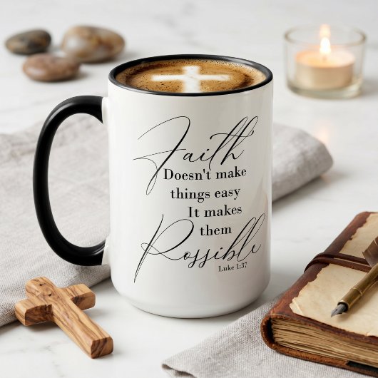 Glaube macht Dinge möglich Tasse