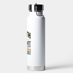 Glaube macht sie möglich Christliche Typografie De Trinkflasche