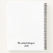 Glaube (Matthew 17:20) 8.5" x 11" SpiralNotebook Notizblock (Rückseite)