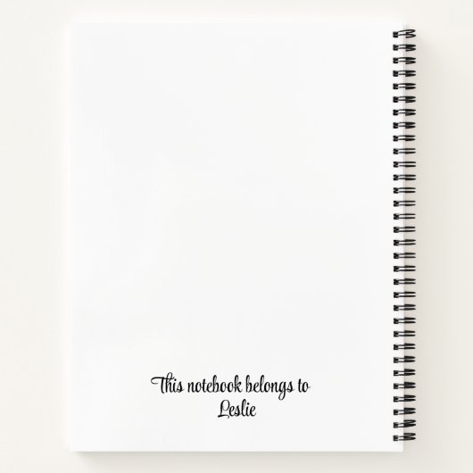 Glaube (Matthew 17:20) 8.5" x 11" SpiralNotebook Notizblock (Rückseite)
