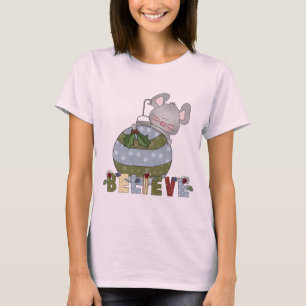 Glaube Maus Ornament Niedlich Weihnachten T-Shirt