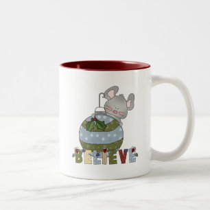 Glaube Maus Ornament Weihnachtsfeiertage Zweifarbige Tasse