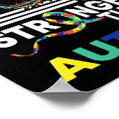 Glaube Mein Gott ist stärker als das Bewusstsein f Poster (Ecke)