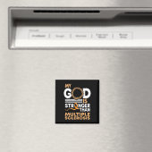 Glaube Mein Gott ist stärker als Multiple Sklerose Magnet (In Situ (Geschirrspüler))