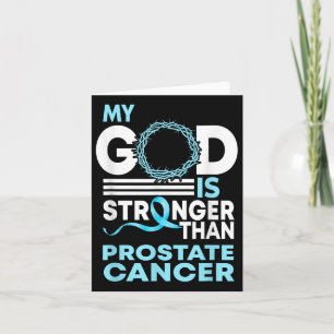 Glaube Mein Gott ist stärker als Prostatakrebs vor Karte