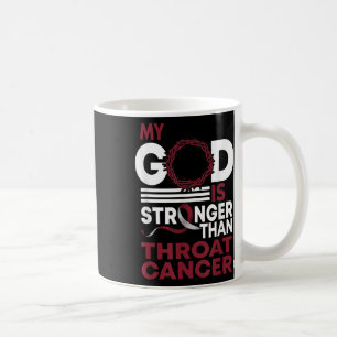 Glaube Mein Gott ist stärker als Throat Cancer Awa Kaffeetasse
