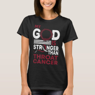 Glaube Mein Gott ist stärker als Throat Cancer Awa T-Shirt