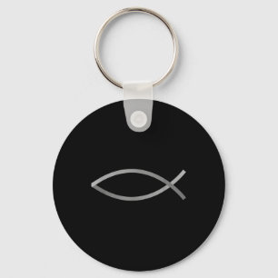Glaube mit Stil Jesus-Fisch Christliches Symbol Schlüsselanhänger