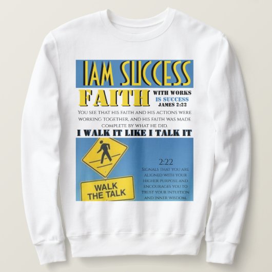 GLAUBE MIT WERKEN SWEATSHIRT (Design vorne)