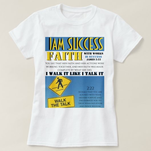 GLAUBE MIT WERKEN T-Shirt (Design vorne)