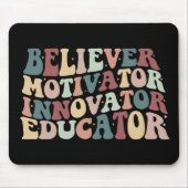 Glaube Motivator Innovator Erzieher Mousepad (Vorne)