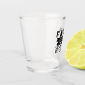 Glaube nährt Hoffnung Zitat – Aufmunternde christl Schnapsglas (Links)