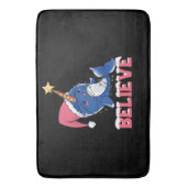 Glaube Narwhal Weihnachtsschneefieber-Lichter Badematte (Vorderseite Vertikal)