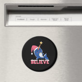 Glaube Narwhal Weihnachtsschneefieber-Lichter Magnet (In Situ (Geschirrspüler))