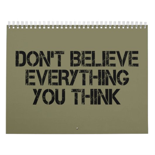 Glaube nicht alles, was du denkst kalender (Titelbild)