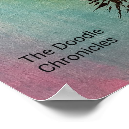 Glaube nicht alles, was du denkst - kluger Igel Poster (Ecke)