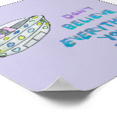 Glaube nicht alles, was du denkst poster (Ecke)