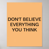 Glaube nicht alles, was du denkst poster (Vorne)