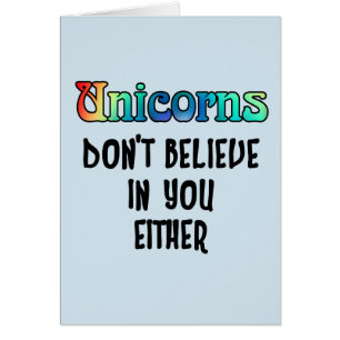 Glaube nicht an Einhörner