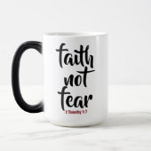 Glaube NICHT Angst - Morphing-Tasse Verwandlungstasse (Links)