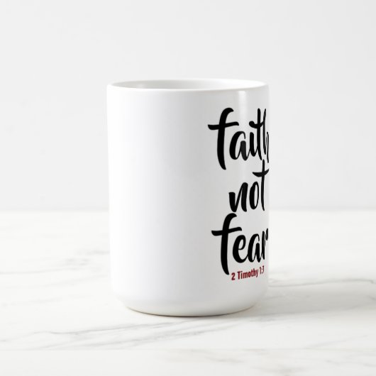 Glaube NICHT Angst - Morphing-Tasse Verwandlungstasse (Zentrum)