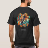 GLAUBE NICHT RELIGION V2 T-Shirt (Rückseite)