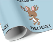 Glaube! Niedlich Jackalope Geschenkpapier (Rolleneckpunkt)