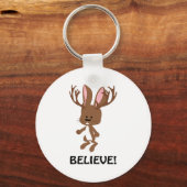 Glaube! Niedlich Jackalope Schlüsselanhänger (Vorderseite)