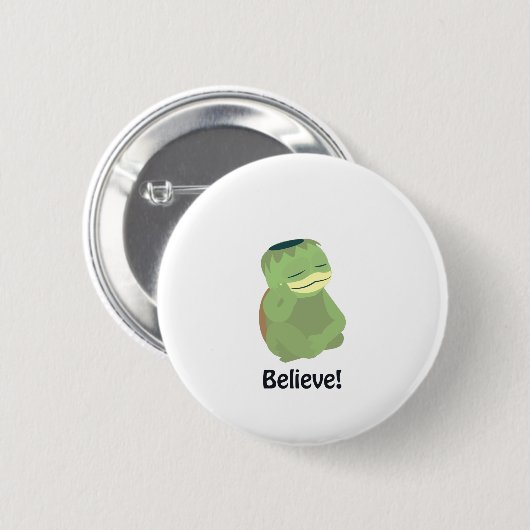 Glaube! Niedlich Kappa Button (Vorne & Hinten)