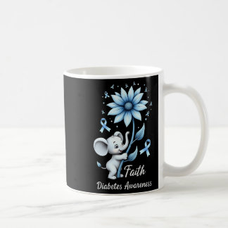 Glaube Niedliche Elefanten Sonnenblumen Diabetes B Kaffeetasse