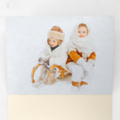 Glaube nur an das künstlerische Foto der Wasserfar Dreifach Gefaltete Urlaubskarte (Innen Erste Seite)