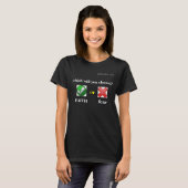 Glaube oder Angst gotGod316.com " T-Shirt (Vorne ganz)