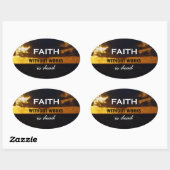 Glaube ohne Arbeit ist tot Ovaler Aufkleber (Blatt)