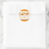 GLAUBE OHNE ARBEIT IST TOT RUNDER AUFKLEBER (Tasche)