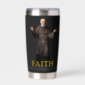 Glaube ohne Opfer ist nur das Geräusch heimisch Thermobecher (Vorderseite)