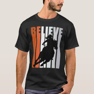 Glaube Orange Cowgirl Südliche Mädchen Western Pfe T-Shirt