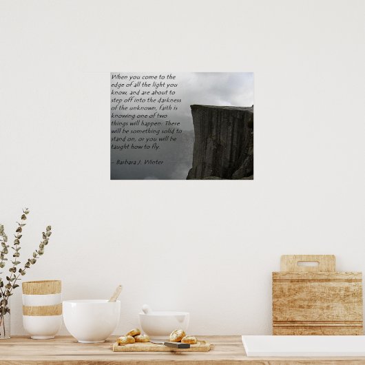 "Glaube" Poster (Küche)