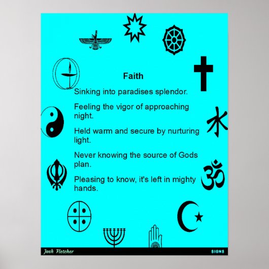 Glaube Poster (Vorne)