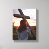 Glaube- Premium Wrapped Canvas (Glanz) Leinwanddruck (Vorderseite)