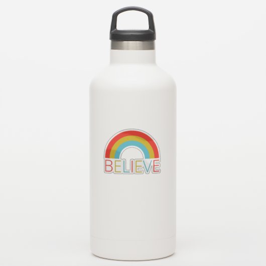 Glaube Rainbow Aufkleber (Wassserflasche)