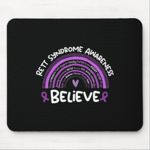 Glaube Rett-Syndrom-Bewusstseinsmonat Rett-Syndrom Mousepad