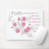 Glaube (Rosa u. Braun) Mousepad (Mit Mouse)